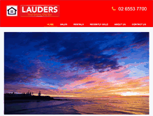 Tablet Screenshot of laudersrealestate.com.au